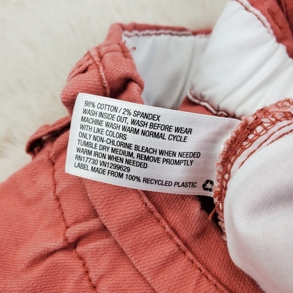 Wild Fable Salmon Coral Paperbag Shorts Medium - Picture 6 of 8